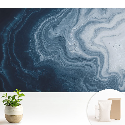 Tapeta na zeď s abstraktním motivem mramorových vln