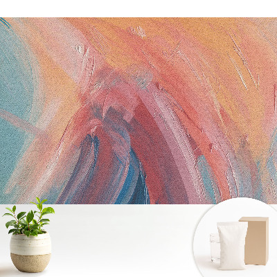 Tapeta na zeď s abstraktním motivem hrát barev a emocí