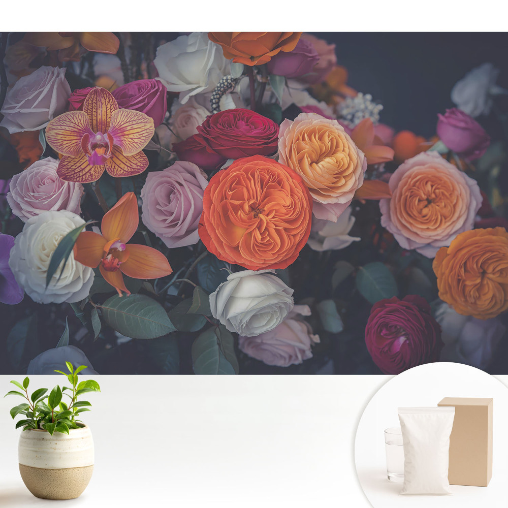 Tapeta „Květiny v harmonii"