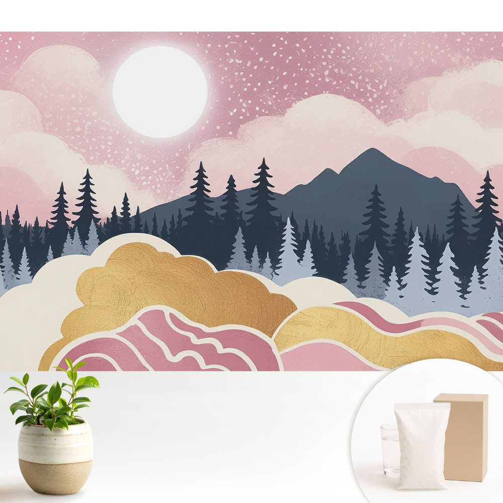 Tapeta na zeď Západ slunce nad horami