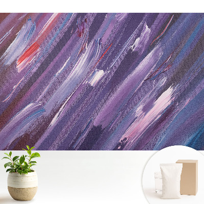 Tapeta do obyvaku Abstraktní pruhy fialové a modré