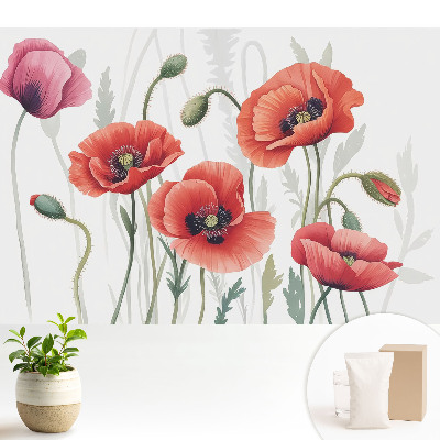 Tapeta Klasické botanické máky.