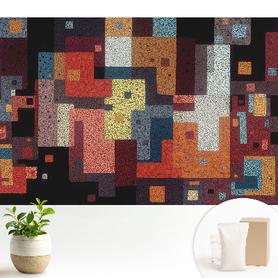 Tapeta do obyvaku Barevná geometrická abstrakce