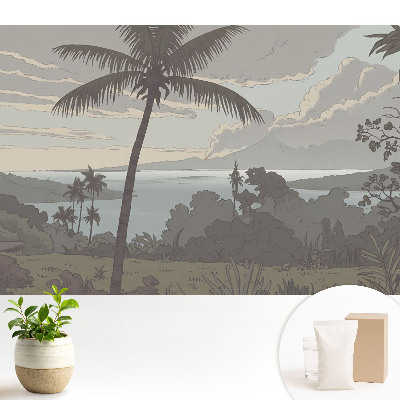 Tapeta do obyvaku Klidné palmy u moře