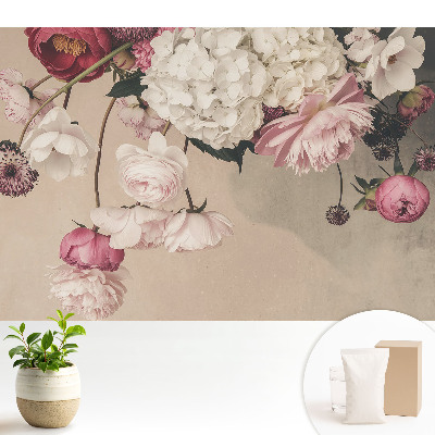 Samolepící tapeta Jemné květiny v romantické kompozici