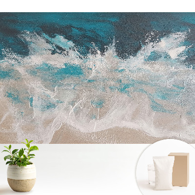 Tapeta do obyvaku Abstrakce mořských vln, energie, dynamika