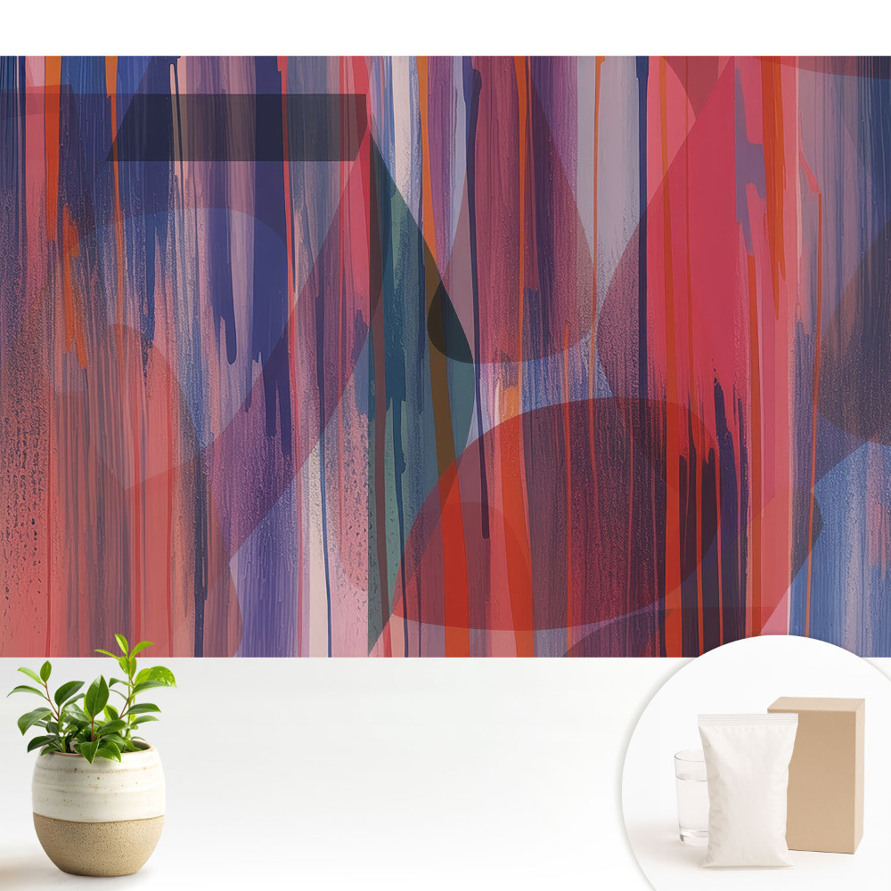 Samolepící tapeta s barevnými abstraktními energetickými pruhy