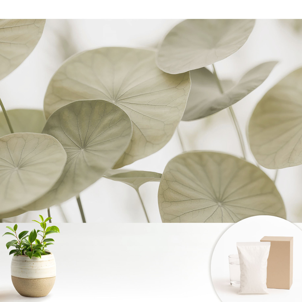 Samolepící tapeta s motivem listů v minimalistickém stylu