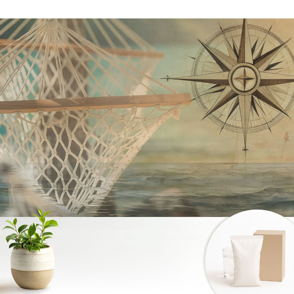 Tapeta s nostalgickým námořnickým motivem