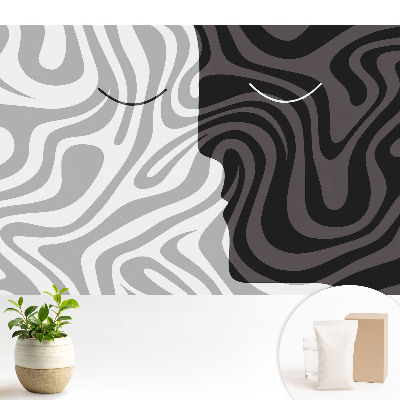 Tapeta Kontrastní abstraktní vzor obličeje