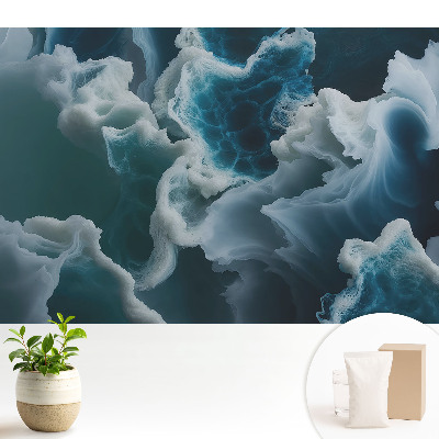 Tapeta s motivem modrých mořských vln