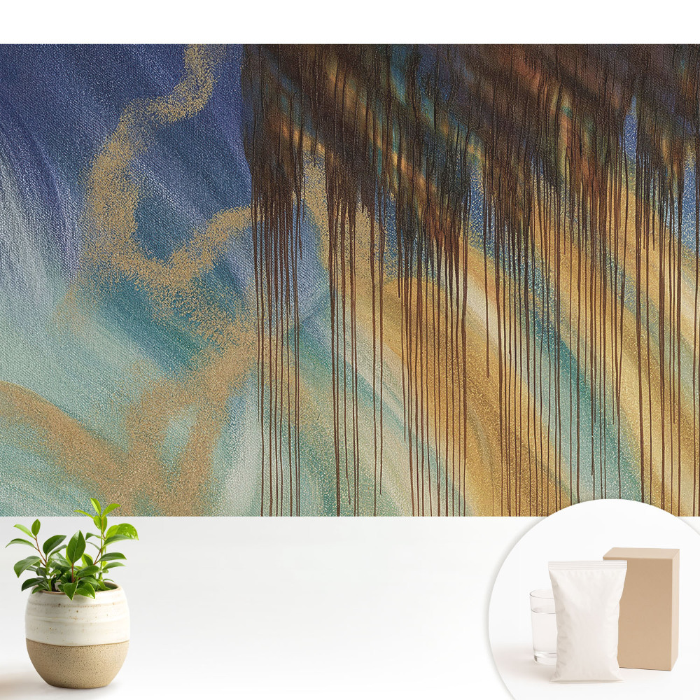 Samolepící tapeta s abstraktním vzorem barevných čar