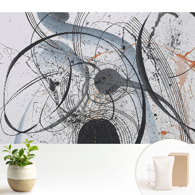 Tapeta na zeď s abstraktním motivem linií