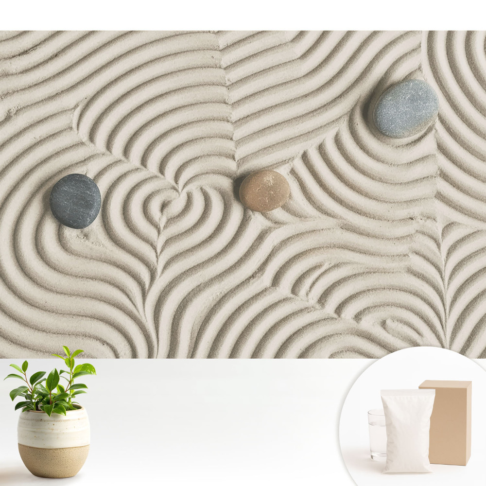 Samolepící tapeta s motivem zenové meditační kompozice