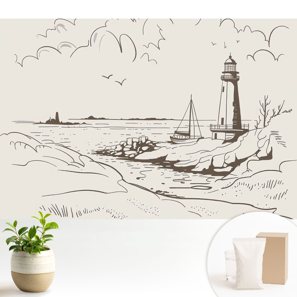 Samolepící tapeta Maják u moře