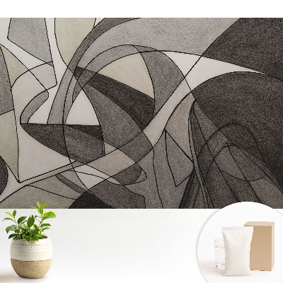 Samolepící tapeta s abstraktním motivem chaosu forem a linií