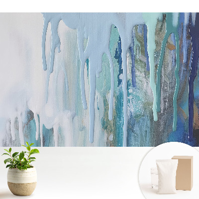 Tapeta do obyvaku Jemnější, sytější abstraktní barvy