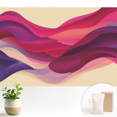 Tapeta Barevné vlny a abstraktní tvary