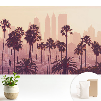 Tapeta do obyvaku Atmosférické palmy při západu slunce