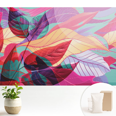 Tapeta Barevné listí v abstraktním stylu