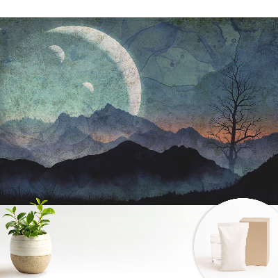 Tapeta Tajemné hory a měsíce