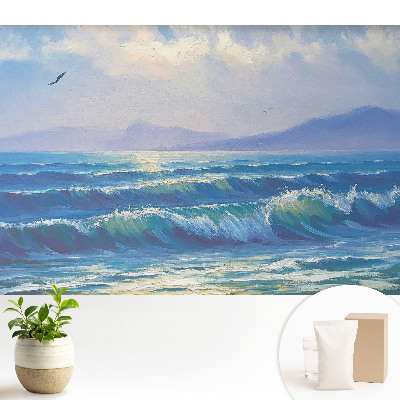 Tapeta Oceánská harmonie s motivem vln a hor