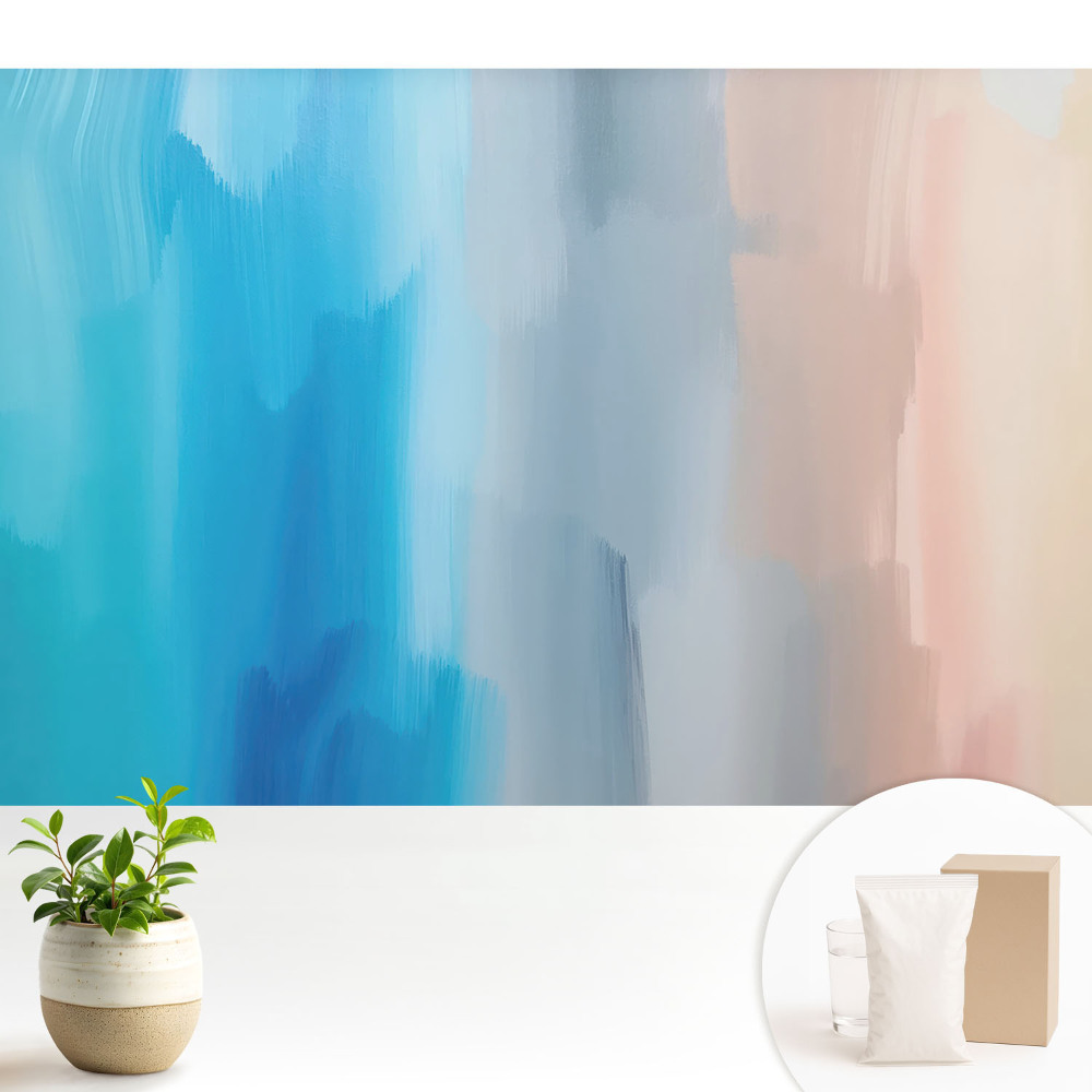 Tapeta na zeď s pastelovým rozostřeným přechodem