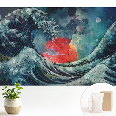 Tapeta do obyvaku Bouřková vlna, malebnost živlů