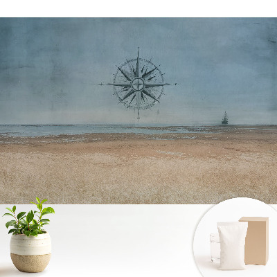 Samolepící tapeta s motivem kompasu a mořského prostředí