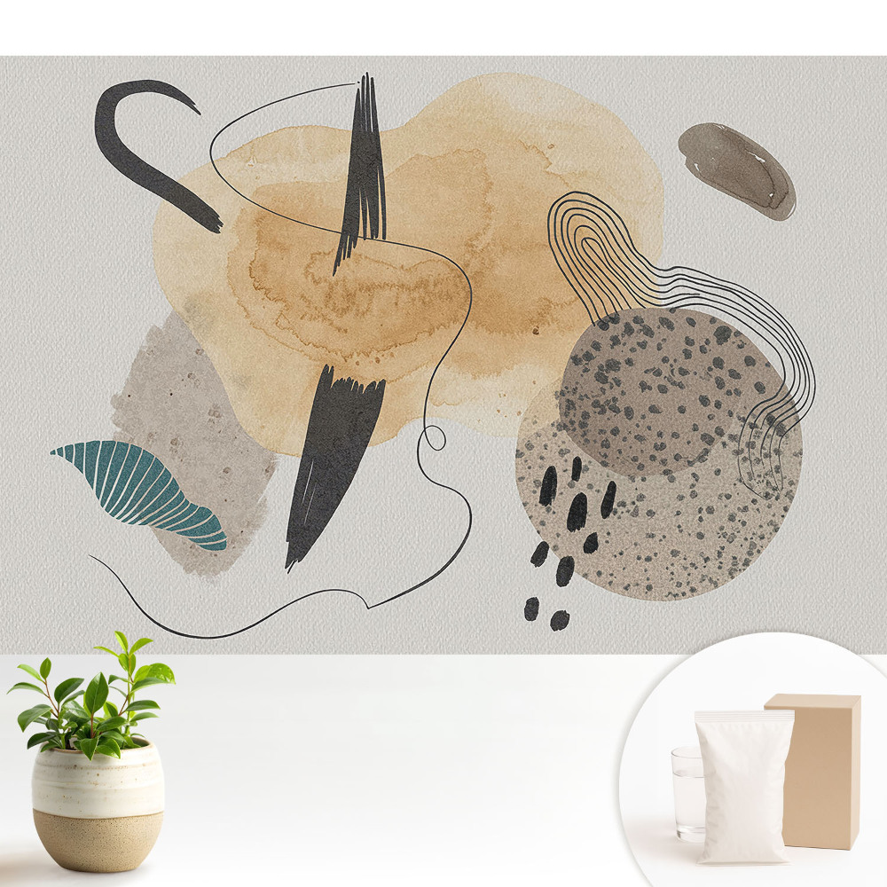 Tapeta na zeď s barevnými abstraktními moderními motivy