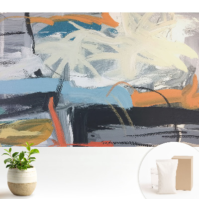 Samolepící tapeta Abstraktní, dynamická barevná kompozice