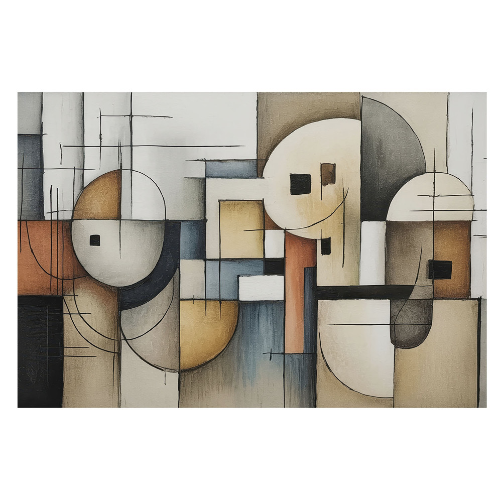 Tapeta do obyvaku Abstraktní geometrické tvary