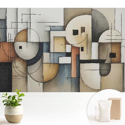 Tapeta do obyvaku Abstraktní geometrické tvary