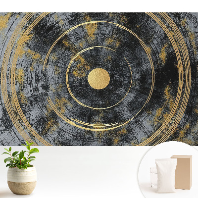 Tapeta do obyvaku Strukturální kruhy plné kontrastů