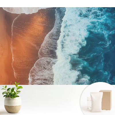Samolepící tapeta Setkání vody a země, energie barev