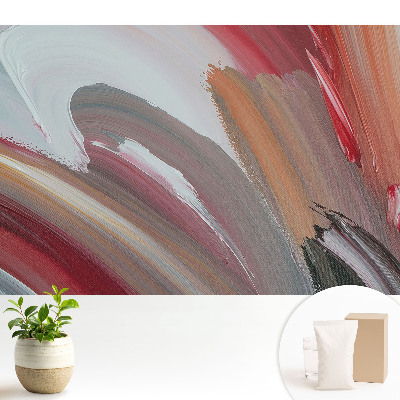 Tapeta do obývacího pokoje s abstraktním barevným vzorem evokujícím závan energie