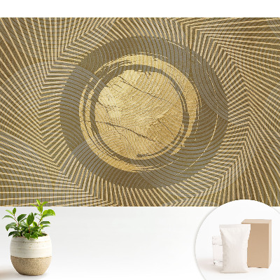 Tapeta na zeď Geometrická abstrakce v odstínech žluté