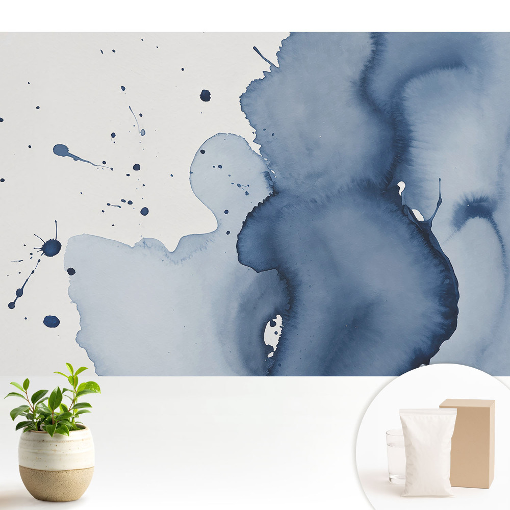 Tapeta na zeď s dynamickým akcentem a efektem malovaného mořidla