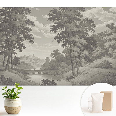 Tapeta Klasická krajina s mostem