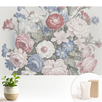 Tapeta do obyvaku Barevné květiny v klasické harmonii