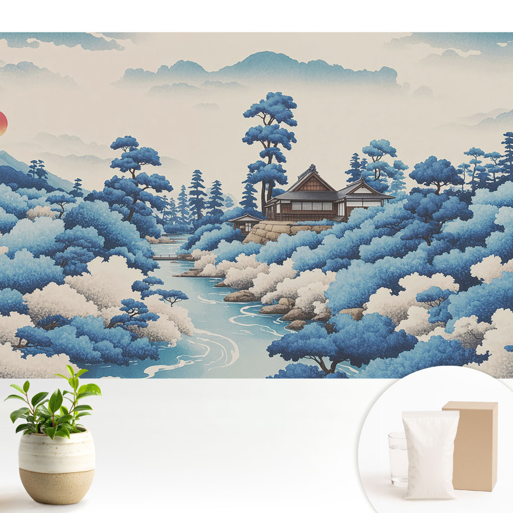 Samolepící tapeta s motivem horské krajiny s domem