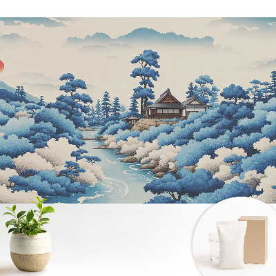 Samolepící tapeta s motivem horské krajiny s domem