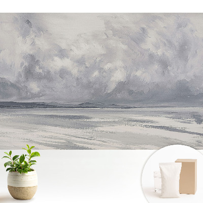 Tapeta na zeď Temné mraky nad klidným mořem