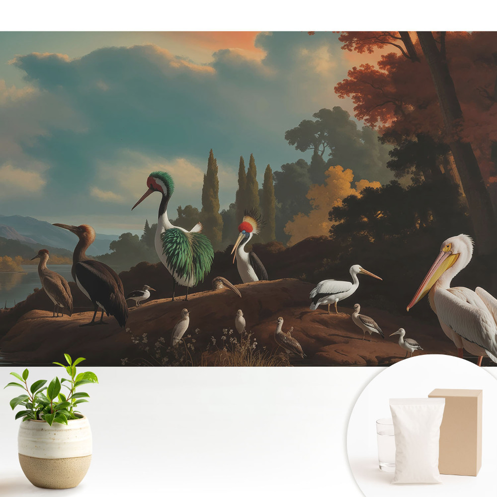 Tapeta na zeď Ptáci nad vodou krásnější než sen