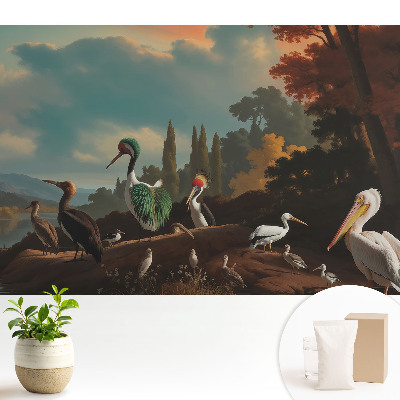 Tapeta na zeď Ptáci nad vodou krásnější než sen