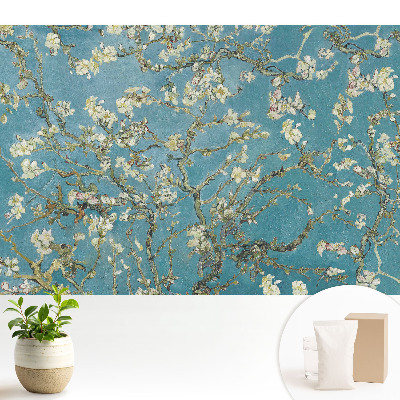 Tapeta s motivem mandlových větví a květů