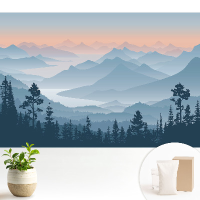 Tapeta Mlžné hory za úsvitu