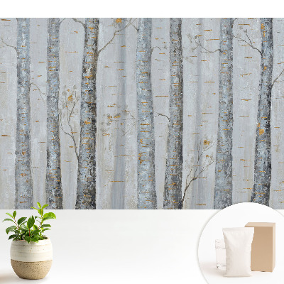 Samolepící tapeta Březový les v klasické kompozici