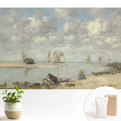 Tapeta s výhledem na moře a plachetnicemi