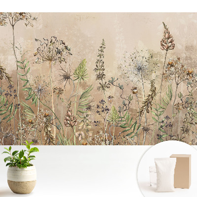 Samolepící tapeta Pastelové rostlinné motivy